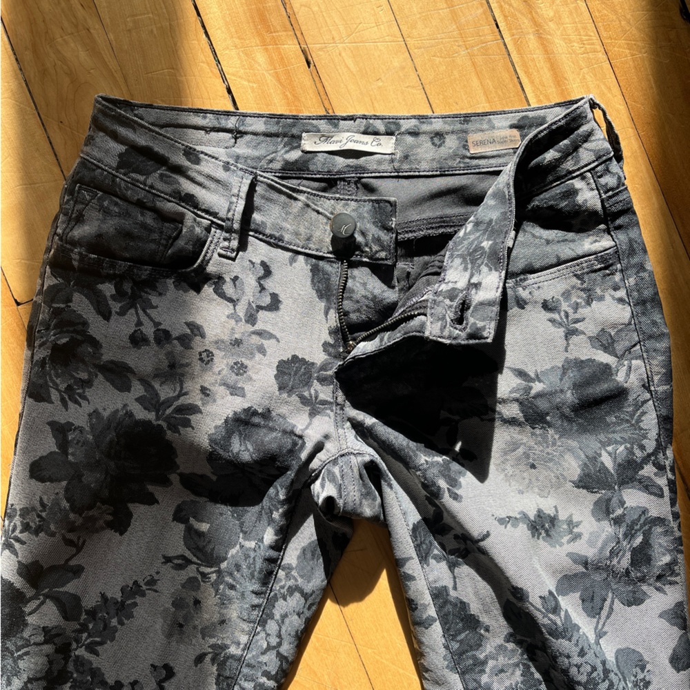 Mavi floral skinny jeans